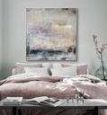 Modern wall art for bedroom, large neutral tones painting