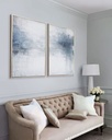 BLUE SET paintings abstract wall art on canvas