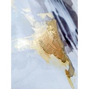 WHITE WATERFALL – Large abstract wall art on canvas