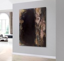 DARK textured contemporary painting